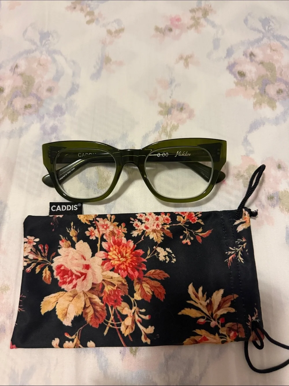 Olive Green Cat-Eye Glasses